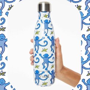 Roller Rabbit X Swell Limited Edition Blue Monkey Stainless Steel Water Bottle